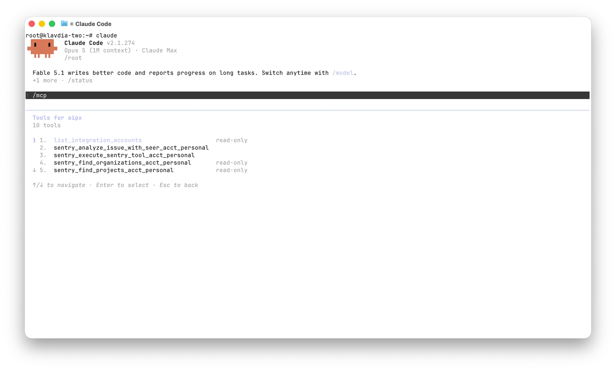 Add Sentry MCP to Claude Code through an AIPx agent URL